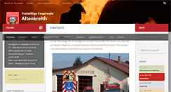 Desktop Screenshot of feuerwehr-altenkreith.de
