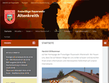 Tablet Screenshot of feuerwehr-altenkreith.de